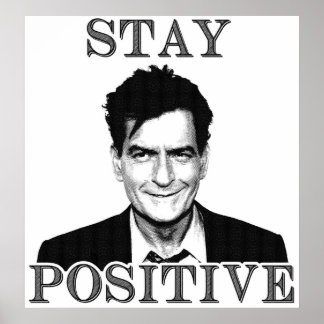 Håll dig till Charlie Sheen Poster