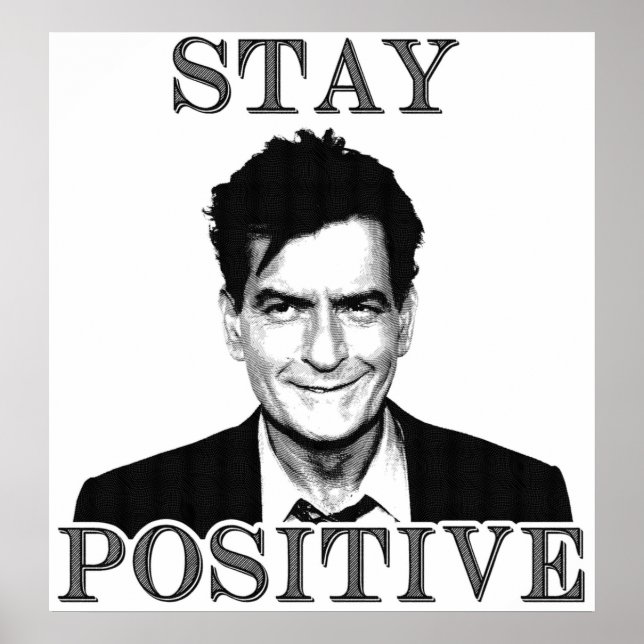 Håll dig till Charlie Sheen Poster (Framsidan)