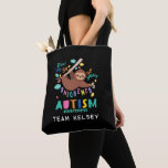 Håll dig till din enastående autismmedvetenhet tygkasse<br><div class="desc">Låt inte din Uniqueness Autism Awareness-design som har en lutning på en träd gren och inte släpper taget. Utformning av roligt,  ljus och ljus för att göra dig mer medveten om kampanj,  evenemang och tillägg till dina tillbehör. Lägg till ditt team namn genom att klicka på knappen "Anpassa" ovan</div>