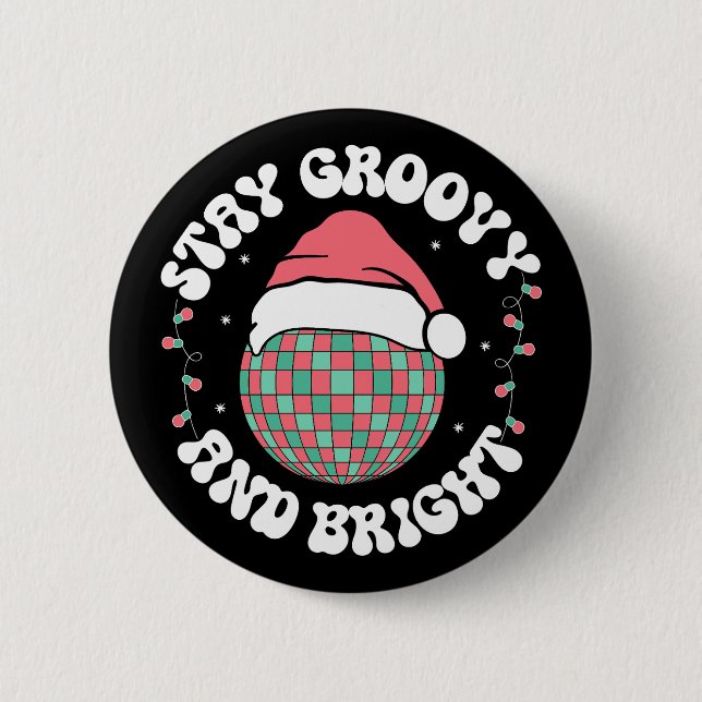 Håll dig till Groovy och Bright Groovy-Helgdagar Knapp (Framsida)