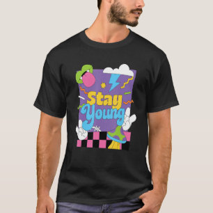 Håll dig till Young Kidcore Aesthetic 80 s 90-tal  T Shirt