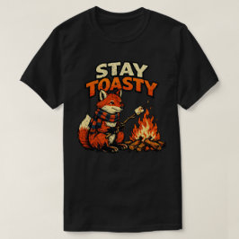 “Håll dig toasty ” Clever Fox-design T Shirt