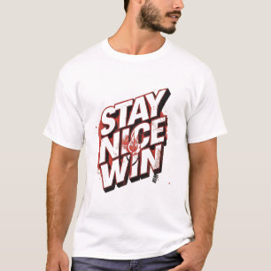 Håll dig trevlig vinn Urban typsnittsdesign T Shirt