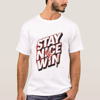 Håll dig trevlig vinn Urban typsnittsdesign T Shirt