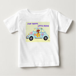 Håll dig trippig, lilla hippie tax i bil t shirt