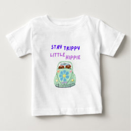 Håll dig trippig, små hippie-dachshundar i bil t shirt