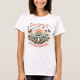 Håll dig undan lilla hippie t shirt