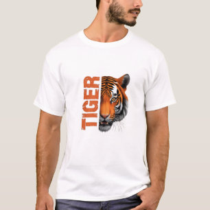 Håll dig undan med vår tiger utskriven T-Shirt-tek T Shirt