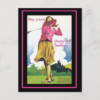 Håll dig ung! Spela golf i Tyskland Vykort