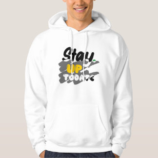 Håll dig uppdaterad hoodie