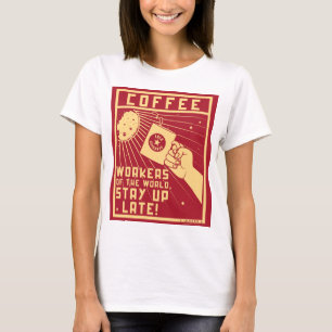 Håll dig uppe sent t shirt