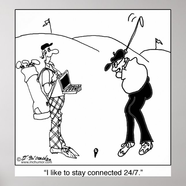 Håll dig uppkopplad 24/7 poster (Framsidan)