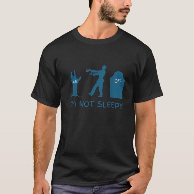 Håll dig vaken med Zombie Hand Coffee Halloween-ut T Shirt (Framsida)