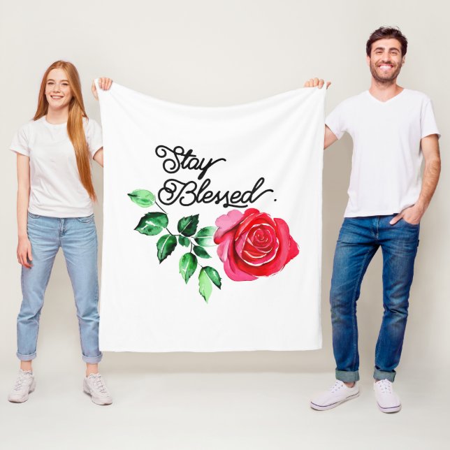 Håll dig välsignad fleecefilt (På plats)