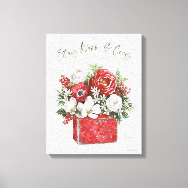 Håll dig varm och Mysigt Canvastryck (Framsida)