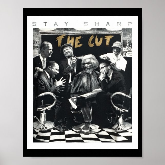 Håll dig Vasst till det klippta afrikanska Pridet Poster (Framsidan)