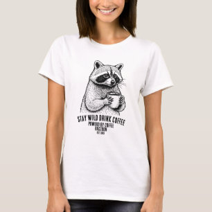 Håll dig vild Drick kaffe -Rolig kaffeälskare Anpa T Shirt