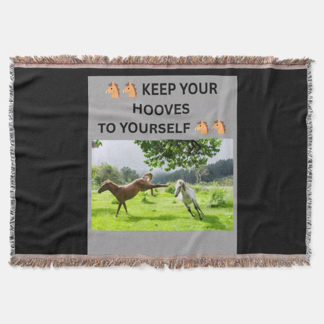 🐴🐴 HÅLL DIN HOVAR FÖR DIG SJÄLV 🐴🐴 FILT (Framsidan)