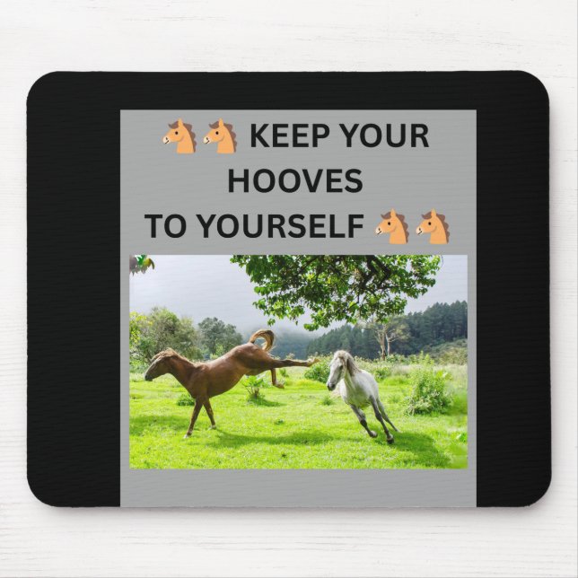 🐴🐴 HÅLL DIN HOVAR FÖR DIG SJÄLV 🐴🐴 MUSMATTA (Framsidan)