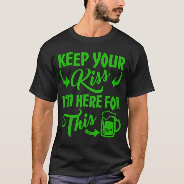 Håll din kyss mig förmiddagen här för denna tee shirt (Framsida)