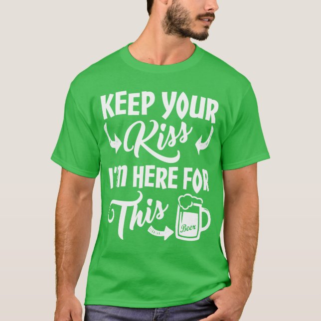 Håll din kyss - ORIGINAL- DESIGNst patrick's day Tee Shirt (Framsida)