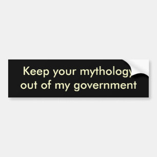 Håll din mythologyout av min regering bildekal