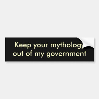 Håll din mythologyout av min regering bildekal