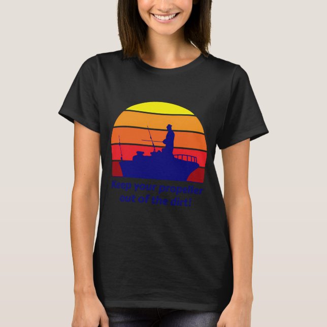 Håll din propeller borta från smutsen t shirt (Framsida)