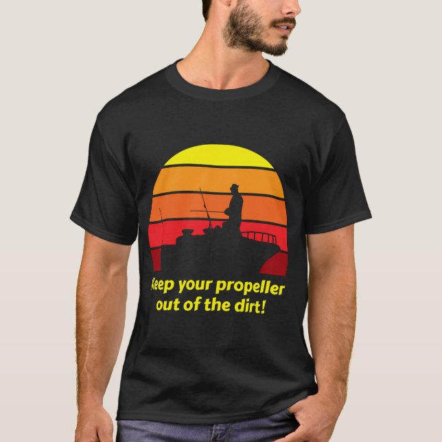 håll din propeller borta från smutsen t shirt (Framsida)