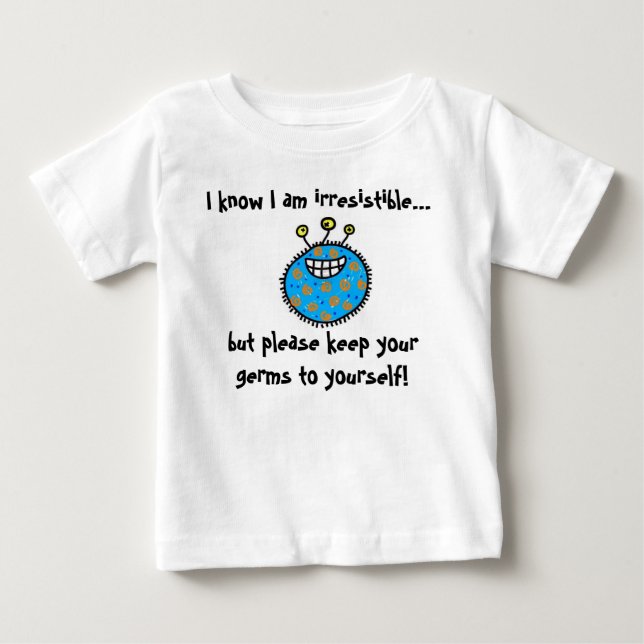 Håll dina bakterier till dig! tee shirt (Framsida)