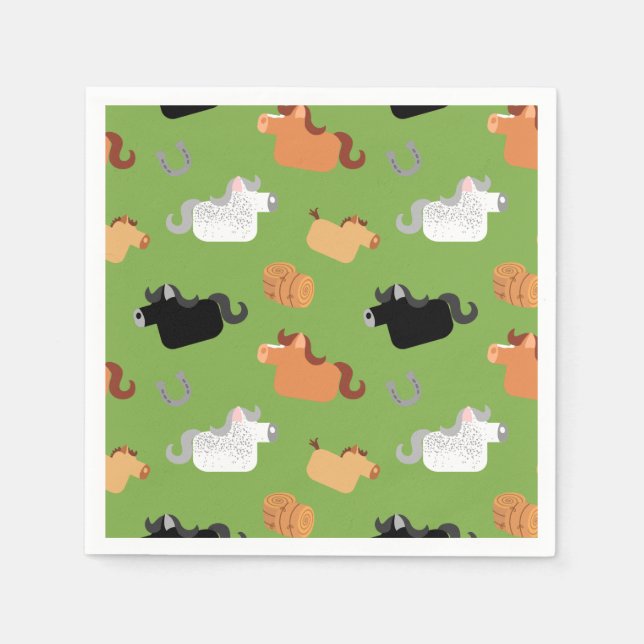 Håll dina hästar pappersservett (Framsidan)