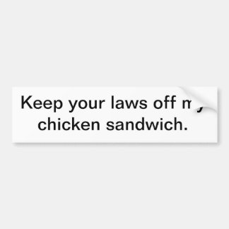 Håll dina lagar av min fega sandwich. bildekal