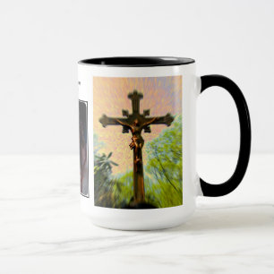 Håll dina ögon på den Jesus muggen Mugg