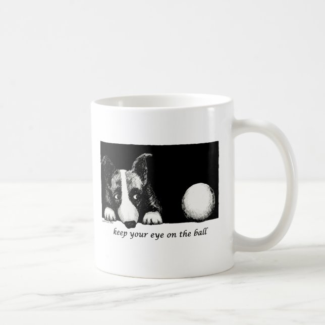 Håll ditt öga på bollen kaffemugg (Höger)