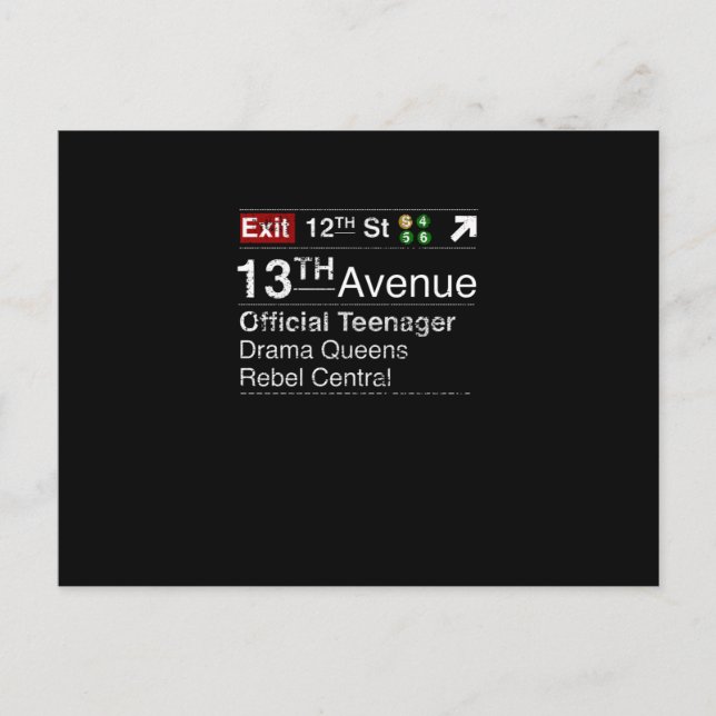 Håll er lugna, den här tonåringen har New York-drö Vykort (Framsida)