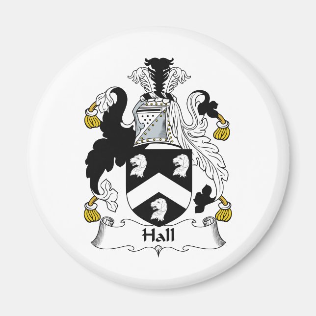 Hall Family Crest Magnet (Framsidan)