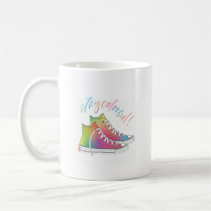 Håll färgen Tie-dye-design med topplökare Kaffemugg