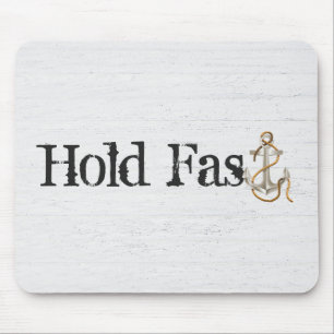 Håll fast snabb fästpunkt på trä musmatta