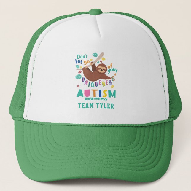 Håll fast vid din unikhet Autism Medvetenhet Sengå Keps (Framsida)
