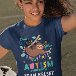 Håll fast vid medvetenheten om din unika autism t shirt<br><div class="desc">Låt inte din Uniqueness Autism Awareness-design som har en lutning på en träd gren och inte släpper taget. Utformning av ljus,  ljus och roligt för kampanj för att öka medvetenheten,  händelser och tillägg till din hemdekoder Lägg till ditt team namn genom att klicka på knappen "Anpassa" ovan</div>