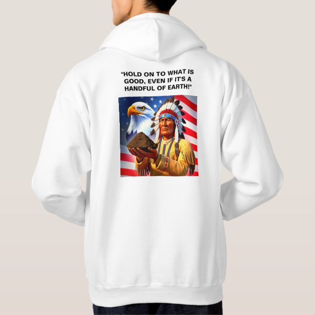 Håll fast vid vad som är bra! hoodie (Baksida)