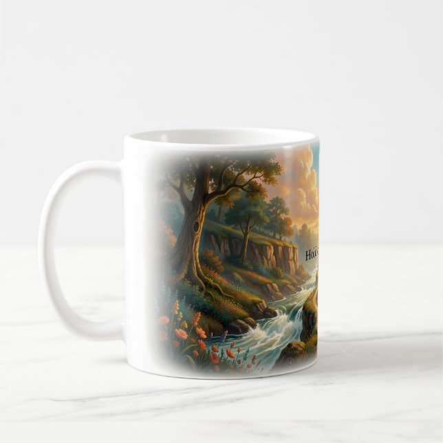 Håll fast vid Wonder Fantasy Path-mugg Kaffemugg (Vänster)