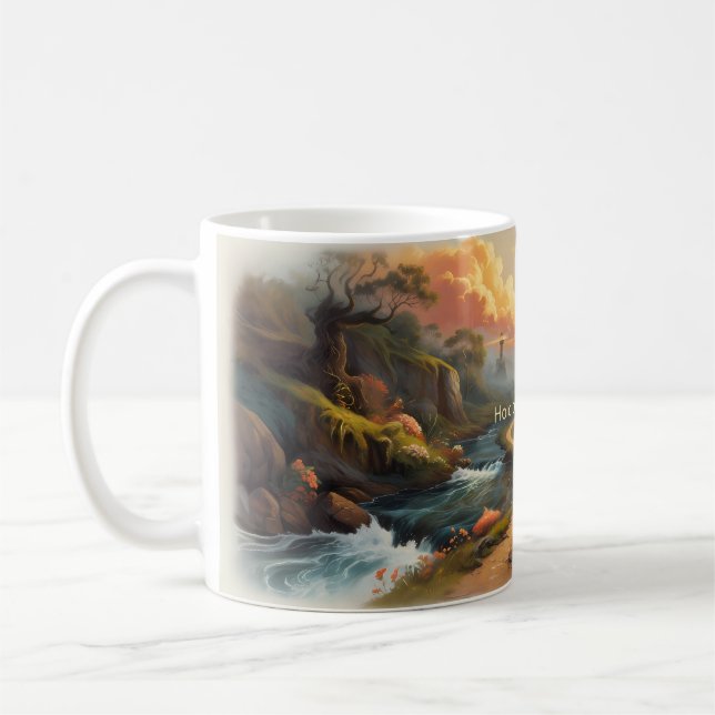 🧸 Håll fast vid Wonder Nostalgic Valley-Mugg Kaffemugg (Vänster)