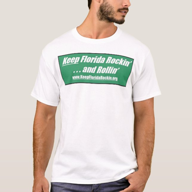 Håll Florida Rockin & Rollin T Shirt (Framsida)