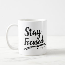 HÅLL FOKUS Arbete Kontor Typografi Personlig Kaffemugg