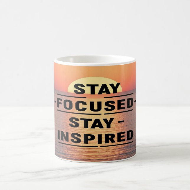 Håll fokus Håll dig inspirerad alternativ 2 Kaffemugg (Center)