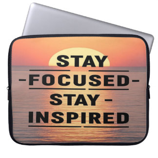 Håll fokus Håll dig inspirerad Laptop Fodral