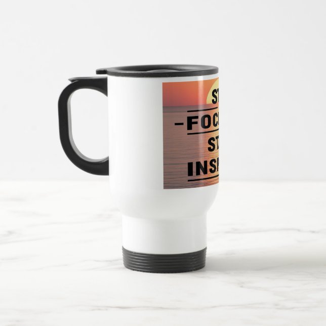 Håll fokus Håll motivationen uppe 2 Resemugg (Vänster)