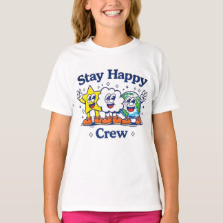 Håll Glad Besättning Söta Barn Tecknad Stjärna Mol T Shirt