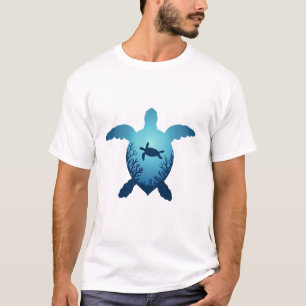 Håll Havet Plastfritt Rädda Havssköldpaddorna T-Sk T Shirt